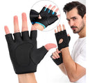 Luva Academia Halteres Neoprene Musculação Esporte Cross Fit Cor Preta