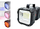 Lanterna Potente 40w 10000 Lanterna Holofote Recarregavel Lanterna Preto Luz Branco Fluoreled