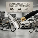 Bico Para Bomba De Ar Pneus De Carro Moto Bicicleta Universal Acessório Adaptador Rosca Padrão Mangueira Compressor Inflador Elétrico Portátil Presilha Para Travar Engate Rápido Calibragem da Pressão
