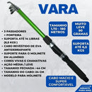 Kit Pesca Pescamping Vara Telescópica 1.8m c/ Molinete e Acessórios Completo