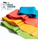Kit 4 Faixa Elástica Thera Band Exercício Fisioterapia Yoga Faixas Variadas Funcional Pilates Ginástica Academia Alegria Sortido