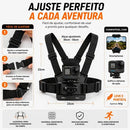Suporte Peito Para Celular Camera Go Pro Ajustavel Moto Bike