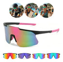 Óculos Corrida Ciclismo Beachtenis Masculino Feminino Uv400 Espelhada Rosa