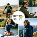 Óculos Corrida Ciclismo / Bike Esportivo Beach Tênis Vôlei de Praia Pesca Futevôlei Proteção UV400 Várias Cores Preto