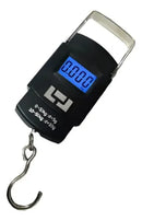 Balança Digital Com Gancho Pesca Bagagem Até 50 Kg Cor Preto
