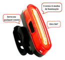 Lanterna Farol Sinalizador Traseiro Recarregável Usb Para Bike Bicileta Ciclismo 3 Cores Bem Forte