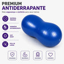 Bola Pilates Fisioterapia Yoga Alongamento Feijão 90x45 Cm Cor Azul