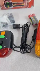 Kit Lanterna Farol Buzina Freio Pisca Seta Bike Breack Light Preto