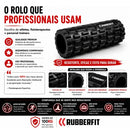 Rolo Massagem Foam Roller Liberação Miofascial Soltura Yoga Preto