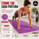 Tapete De Yoga Rubber Fit Tpe Biodegradável Azul 6mm. Cor Roxo e Rosa