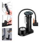 Bomba De Encher Pneus Bicicleta Carro Moto Bola Colchão Manual Portátil 160psi Preto Bomba de ar de Pedal