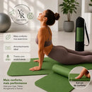Tapete de Yoga YR Ymports de EVA Premium Antiderrapante com Bolsa