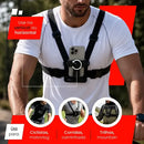 Suporte De Peito Para Celular Câmera Peitoral Cinturao Ajustavel Moto Bicicleta Esporte Corrida