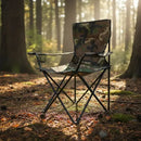 Cadeira Camping Dobravel Camuflada Porta Copo Ate 150kg