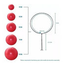 Suporte Nacional Para Bola Pilates Parede Preto Aço 35cm