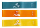 Kit Mini Band Com 3 Níveis De Resistência Acte Sports T71