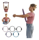 Anel Tonificador Arco Adutor Flexivel Para Pilates Yoga Cor Cinza
