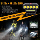Sinalizador Luz Bicicleta Farol Led Potente Lanterna Bike
