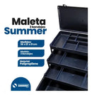 Maleta Para Pesca 3 Bandejas Articuladas Preta Summer Preto