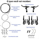 Kit Freio V-brake GTA Alumínio Completo 10 peças Preto