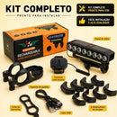 Farol Lanterna Bike 8 Led Potente Recarregável Usb Controle Buzina Integrada Sinalizador Luz Forte Ajustável Todo Tipo De Bicicleta Ybf