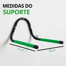 Kawak Gancho Suporte Horizontal De Parede Para 2 Bicicletas Preto