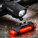 Kit Farol USB e Pisca Traseiro Elleven, 350 Lumens, Preto