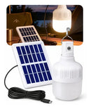 Lampada Led Solar Recarregável Usb Camping Pesca Jardim