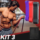 Kit Faixas Elasticas Musculaçao, Super Band Elasticos Treino