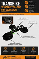 Transbike Suporte Teto 5 Ventosas Foxtransbike Fita Grátis