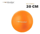 Bola Overball Pilates Ginastica Yoga Fisioterapia Hidrolight Cor Laranja 20cm