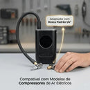 Bico Para Bomba De Ar Pneus De Carro Moto Bicicleta Universal Acessório Adaptador Rosca Padrão Mangueira Compressor Inflador Elétrico Portátil Presilha Para Travar Engate Rápido Calibragem da Pressão