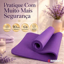 Colchonete Tapete Yoga Pilates Ginástica Grosso 10mm Premium Cor Roxo