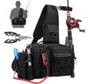 Mochila de Pesca Impermeável Tática Premium, para Camping e Pescaria ao Ar Livre, Super Resistente Leve Espaçoso, Acompanha Alicate p/ Iscas Artificiais, Completa Multius