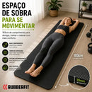 Colchonete Tapete Yoga Pilates Ginástica Grosso 10mm Premium Cor Preto