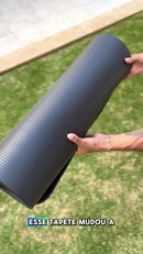 Colchonete Tapete Yoga Pilates Ginástica Grosso 10mm Premium Cor Preto
