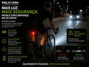 Kit Farol Led Para Bicicleta Potente Recarregável Usb