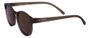 Óculos De Sol Yopp Casual Esportivo Redondinho Camurça Marrom Uv400 Polarizado