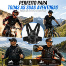 Suporte Peito Para Celular Camera Go Pro Ajustavel Moto Bike