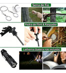 Kit De Sobrevivência 14 Em 1: Pesca, Caça, Montanhismo Selva