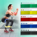 Kit 5 Fitas Faixas Elasticas 5 Niveis 30cm Treino Musculacao MFL
