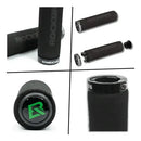 Manopla (Par) Punho Bike Ciclismo Com Anel E Trava Espuma Macia Mtb Rockbros Bt1001 Cor Preto