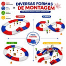 Pista De Carrinho Corrida Flexível 234 Peças Com Ponte Brinquedo Infantil
