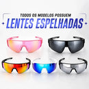 Óculos Esportivo De Sol Feminino Masculino Corrida Espelhado Rosa