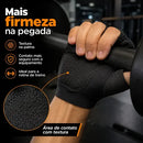 Luva Academia Neoprene Musculação Crossfit Ajustável Grip Cor Preta Desenho Do Tecido Liso Tamanho M