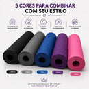 Tapete Colchonete Yoga Pilates Ginástica 1,90m 61cm 8mm Nbr