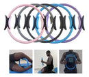 Anel Tonificador Arco Adutor Flexivel Para Pilates Yoga Cor Cinza