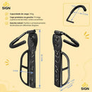 Suporte Vertical Parede Para Pendurar Bicicleta Com Gancho Resistente Apoio Trava Bike Speed Mtb Preto Sign
