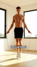 Corda De Pular Cross Speed Rope Rolamento Profissional Fit Homeroarte