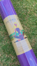 Tapete De Yoga Rubber Fit Tpe Biodegradável Azul 6mm. Cor Roxo e Rosa